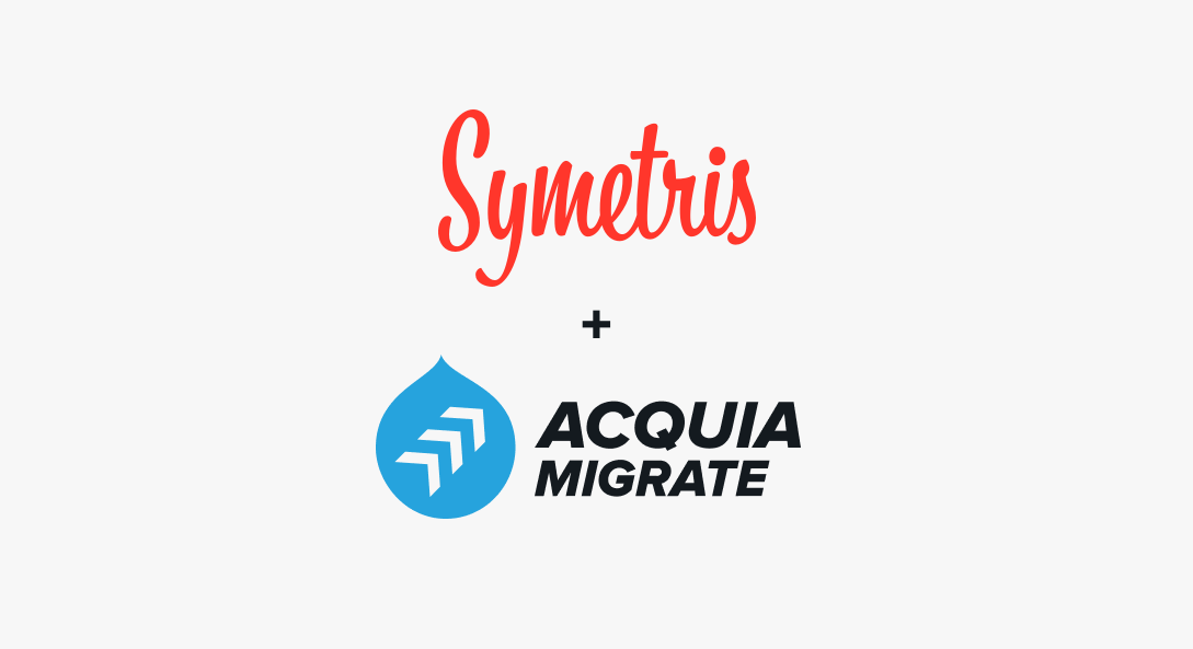 Symetris + Acquia Migrate